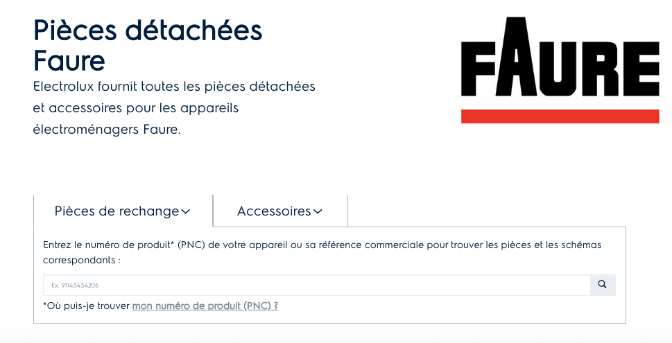 Pièces détachées Faure