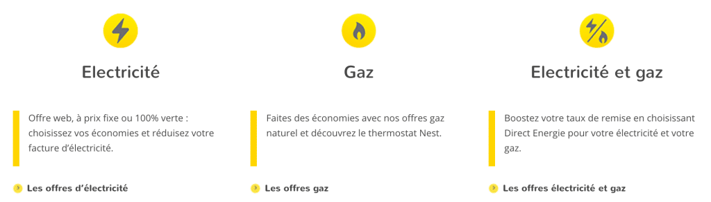 Produits Direct Energie