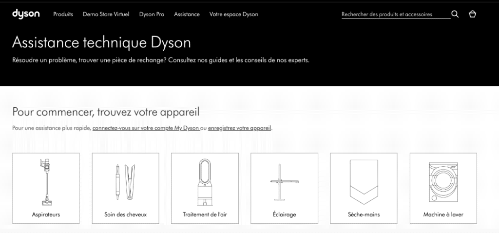 Assistance Dyson