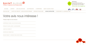 Formulaire de contact Saint-Algue