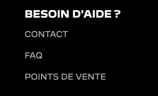 Aperçu de la page d’assistance du site Peugeot