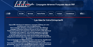 Site internet de la compagnie aérienne