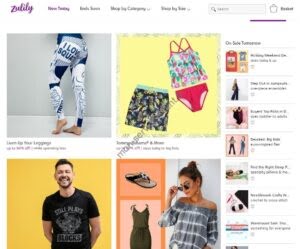 Aperçu du site web Zulily