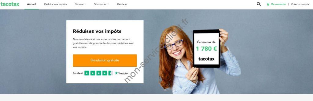 Aperçu du site web tacotax